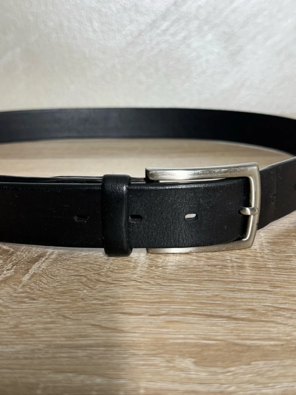 Perry Ellis Portfolio Men's Black Leather Belt Size 36/50/L